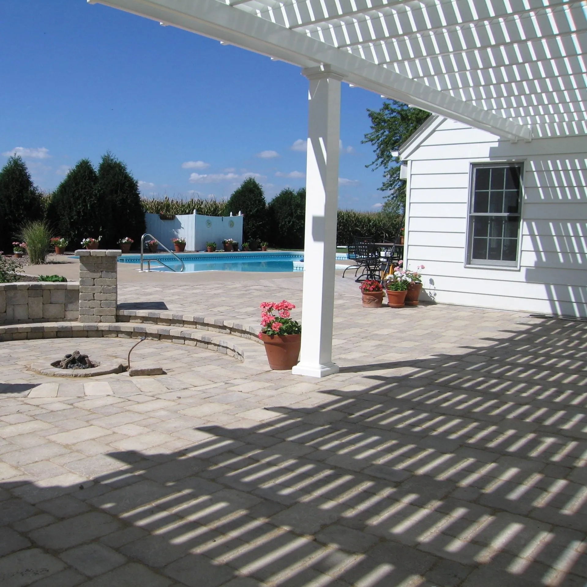 10' Wide x 10' Deep x 10' Tall Pergola - Made in USA