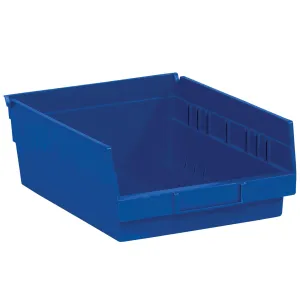 11 5/8 x 8 3/8 x 4" Blue Plastic Shelf Bin Boxes