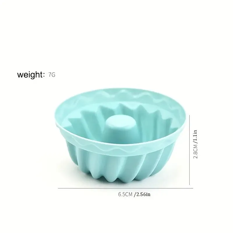 12-Pieces: Silicone Heritage Bundtlette Cake Mold