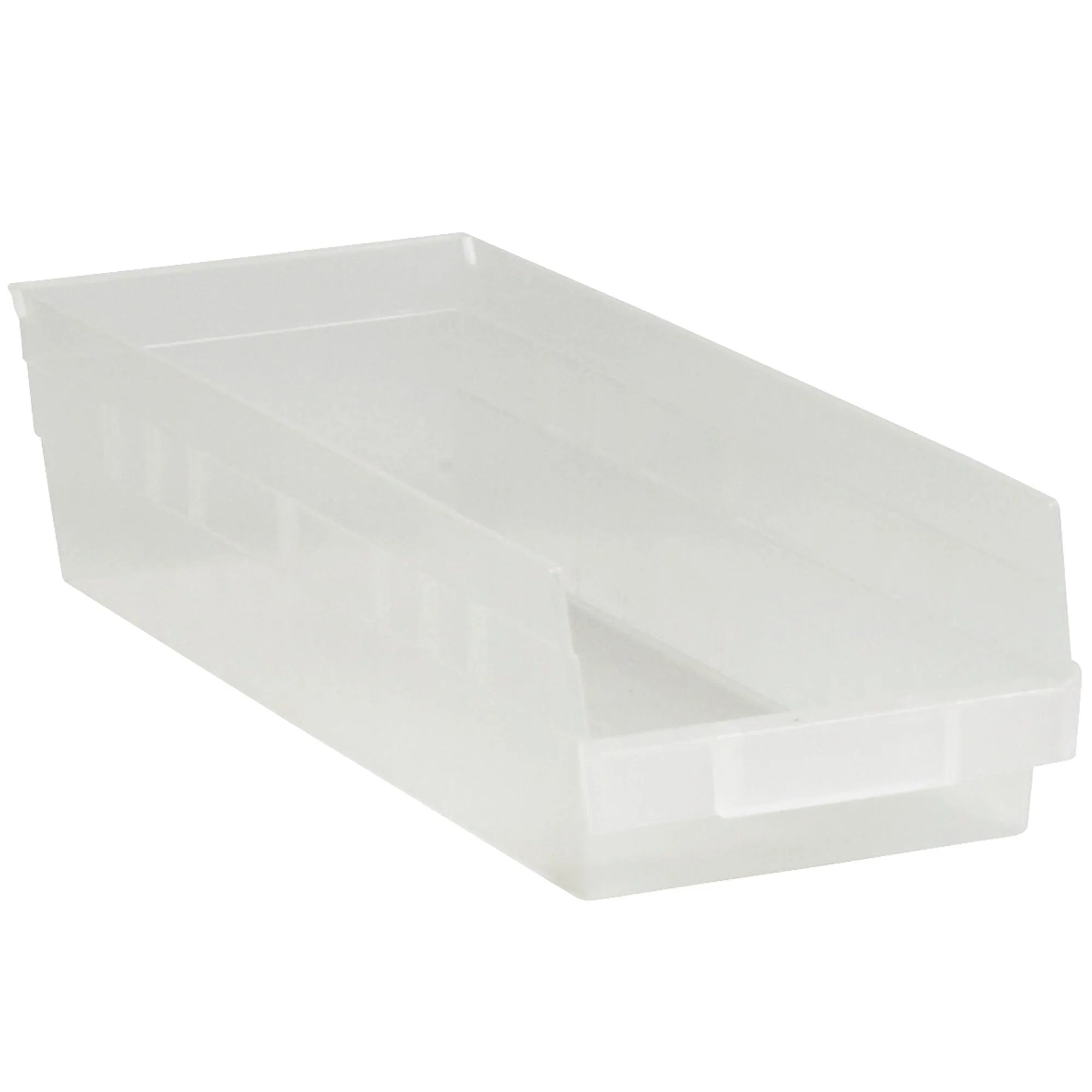 17 7/8 x 6 5/8 x 4" Clear Plastic Shelf Bin Boxes