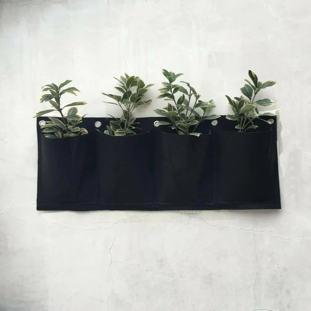 2 Pc 4-7 Pocket Hanging Horizontal/Vertical Garden Wall Planter Yard Garden Home