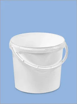 5 Litre Plastic Tub with Handle and Tamper Evident Lid