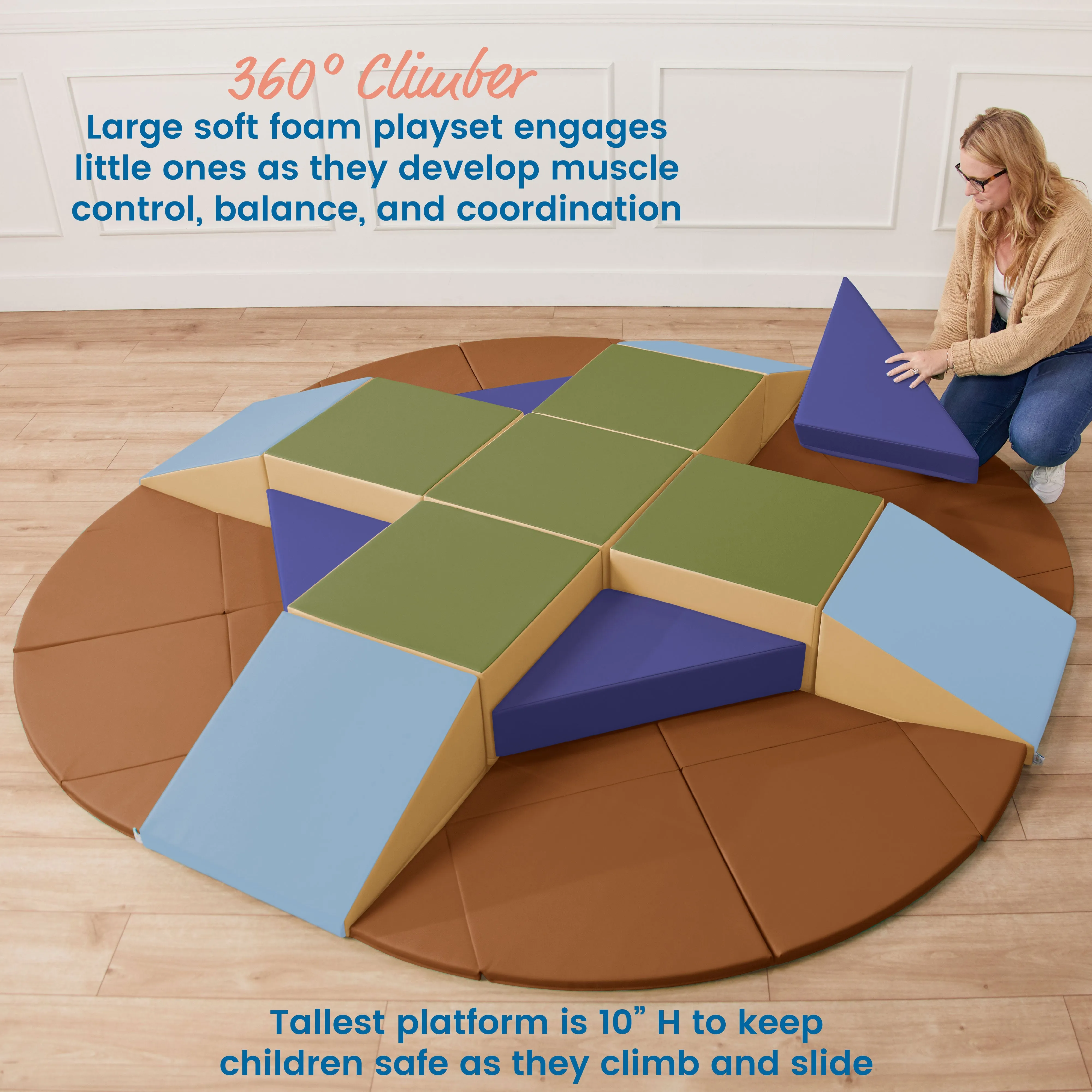 Adventurer's Summit with Ramps, 360 Climber, 17-Piece