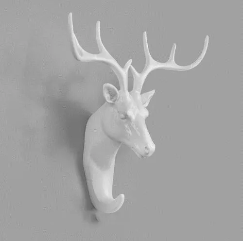 Animal Hook Decoration Wall Storage Rhinoceros Simulation Wall Hanging