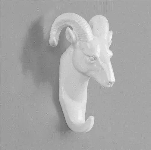 Animal Hook Decoration Wall Storage Rhinoceros Simulation Wall Hanging