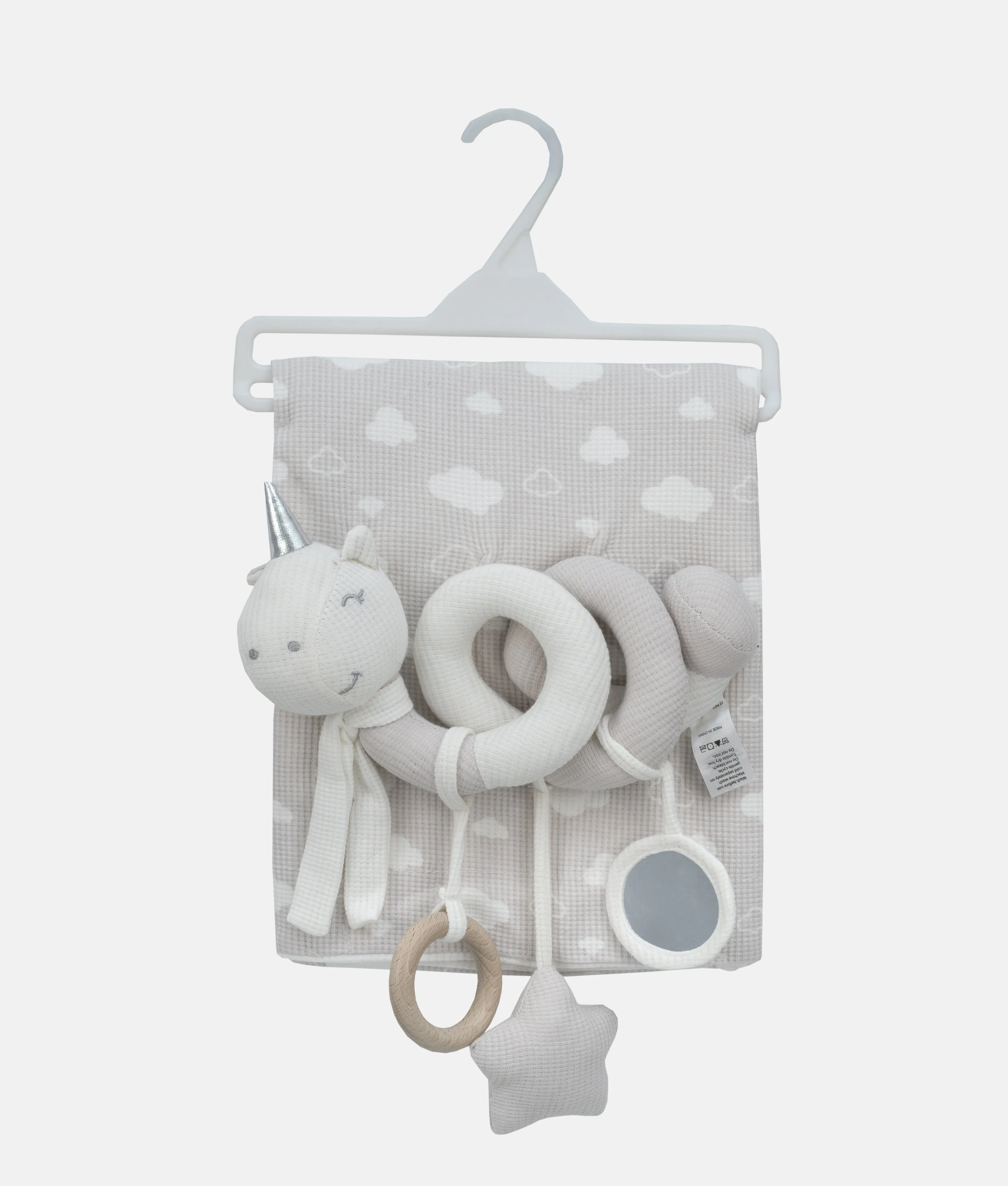 Baby Blanket & Twister Toy Set - Beige - Bebe Favour