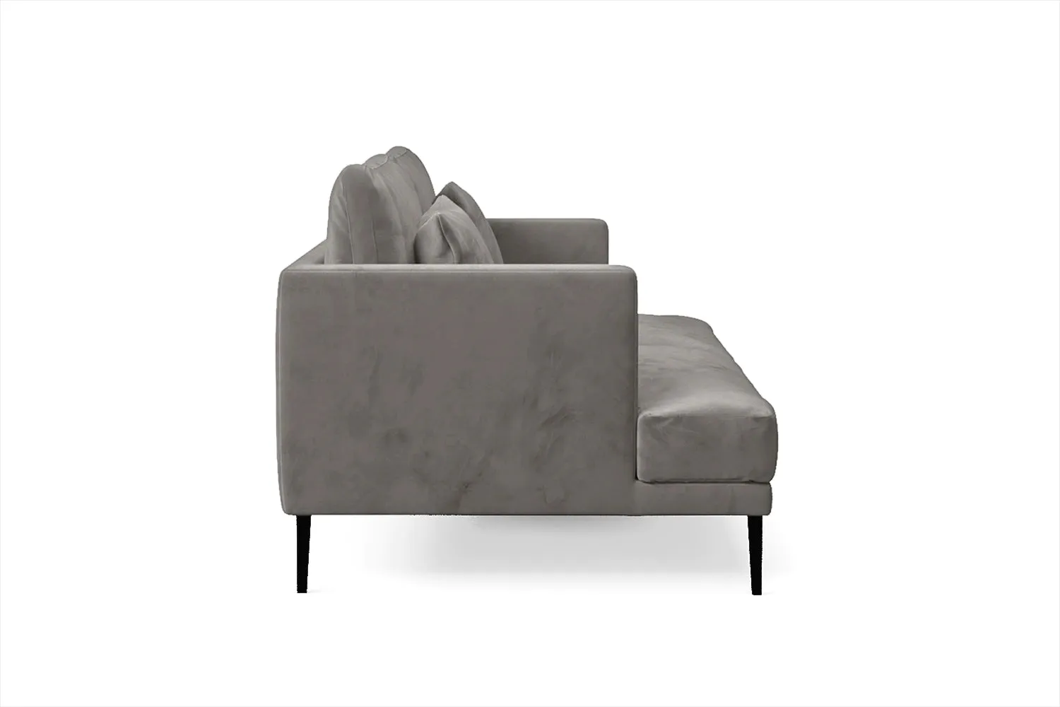 Bisceglie 2 Seater Sofa Grey Velvet