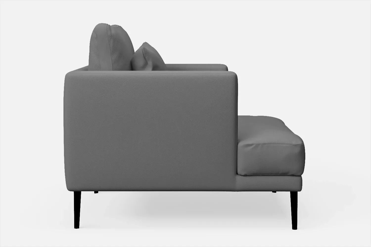 Bisceglie Armchair Grey Leather