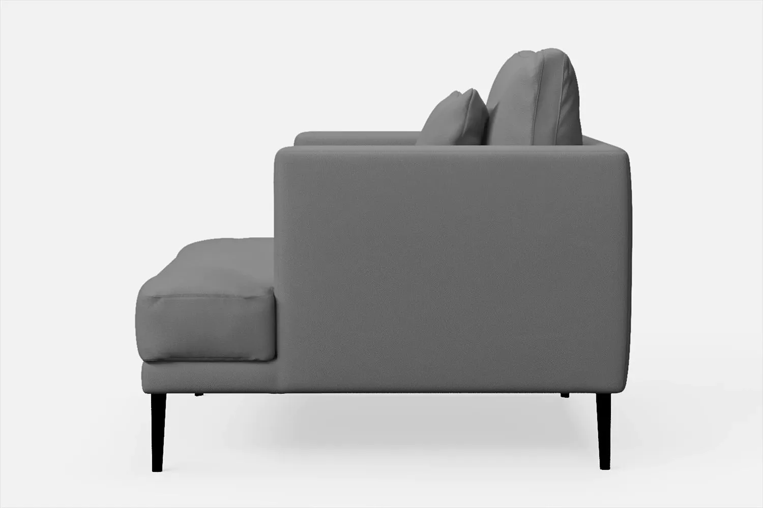 Bisceglie Armchair Grey Leather