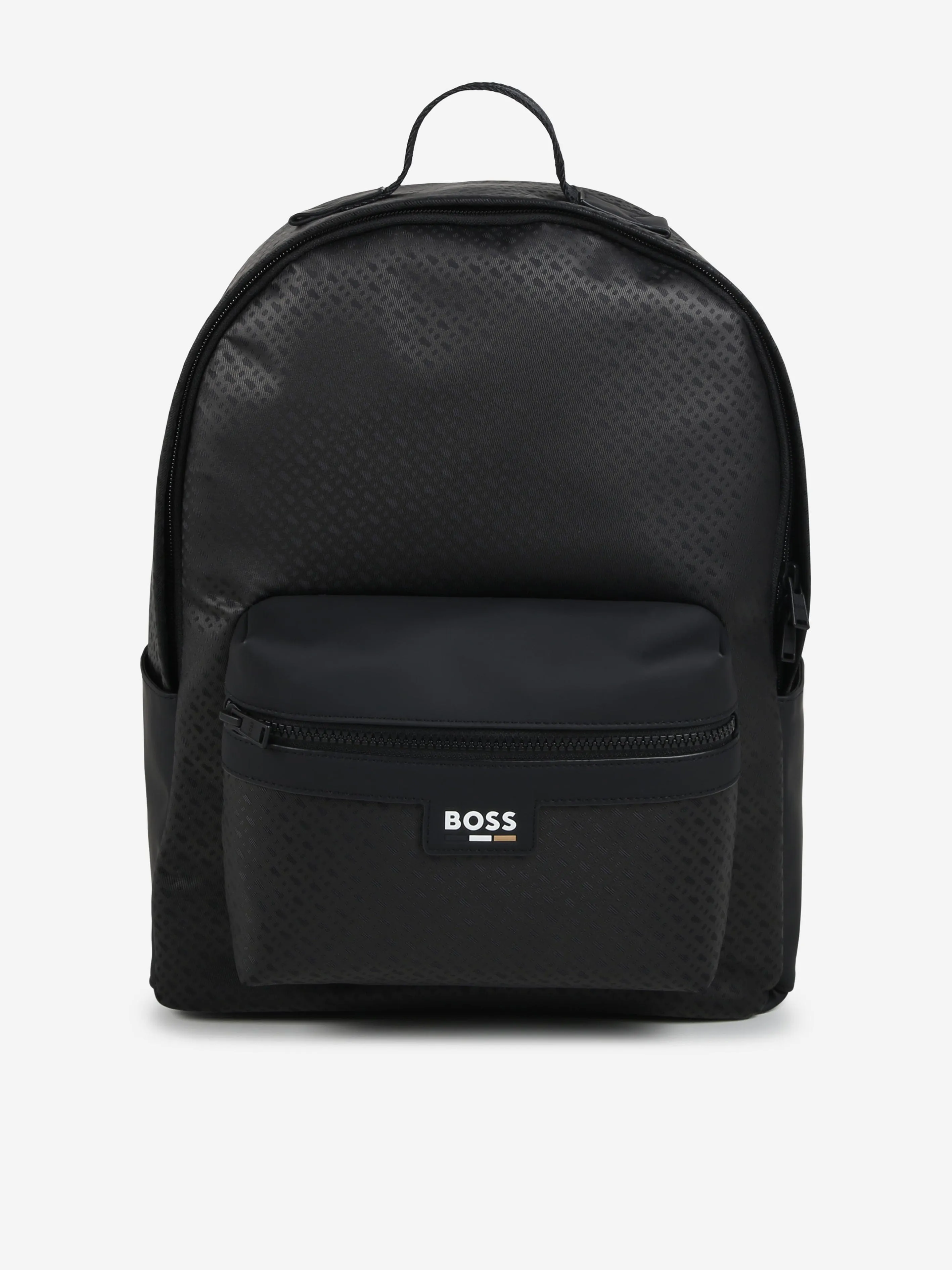 BOSS Boys Monogram Backpack in Black (38.5cm)