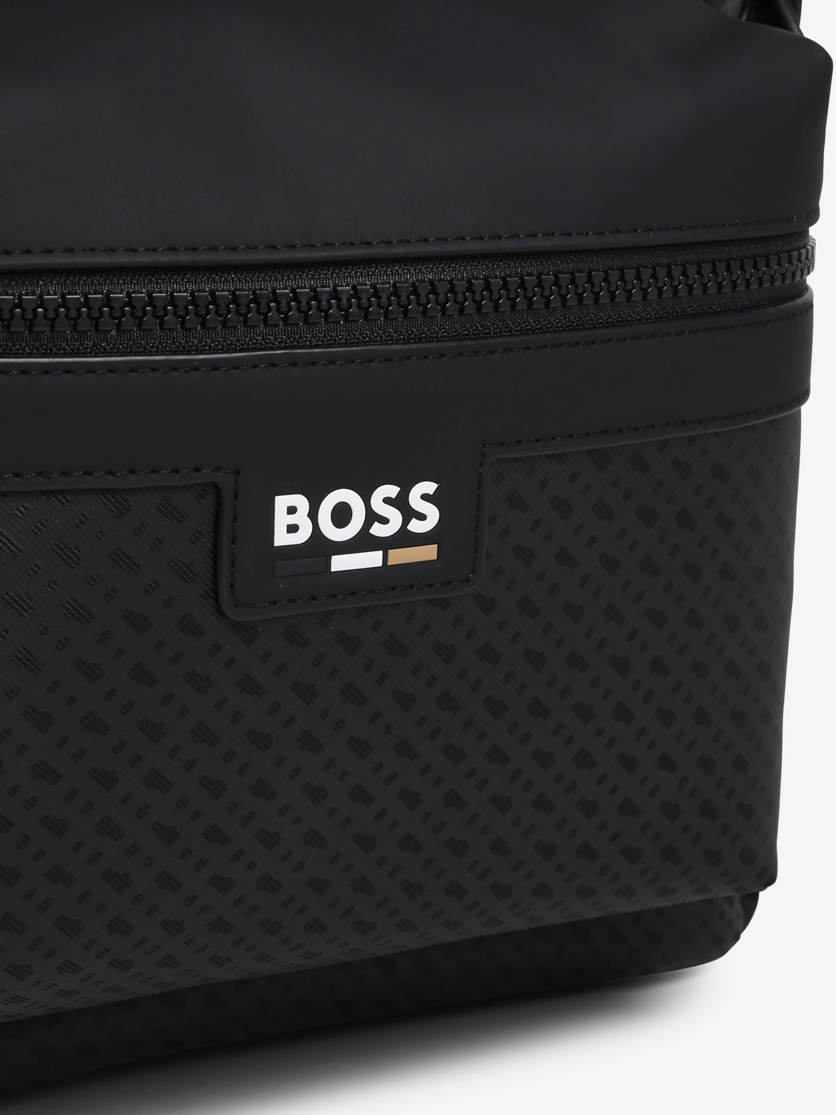 BOSS Boys Monogram Backpack in Black (38.5cm)