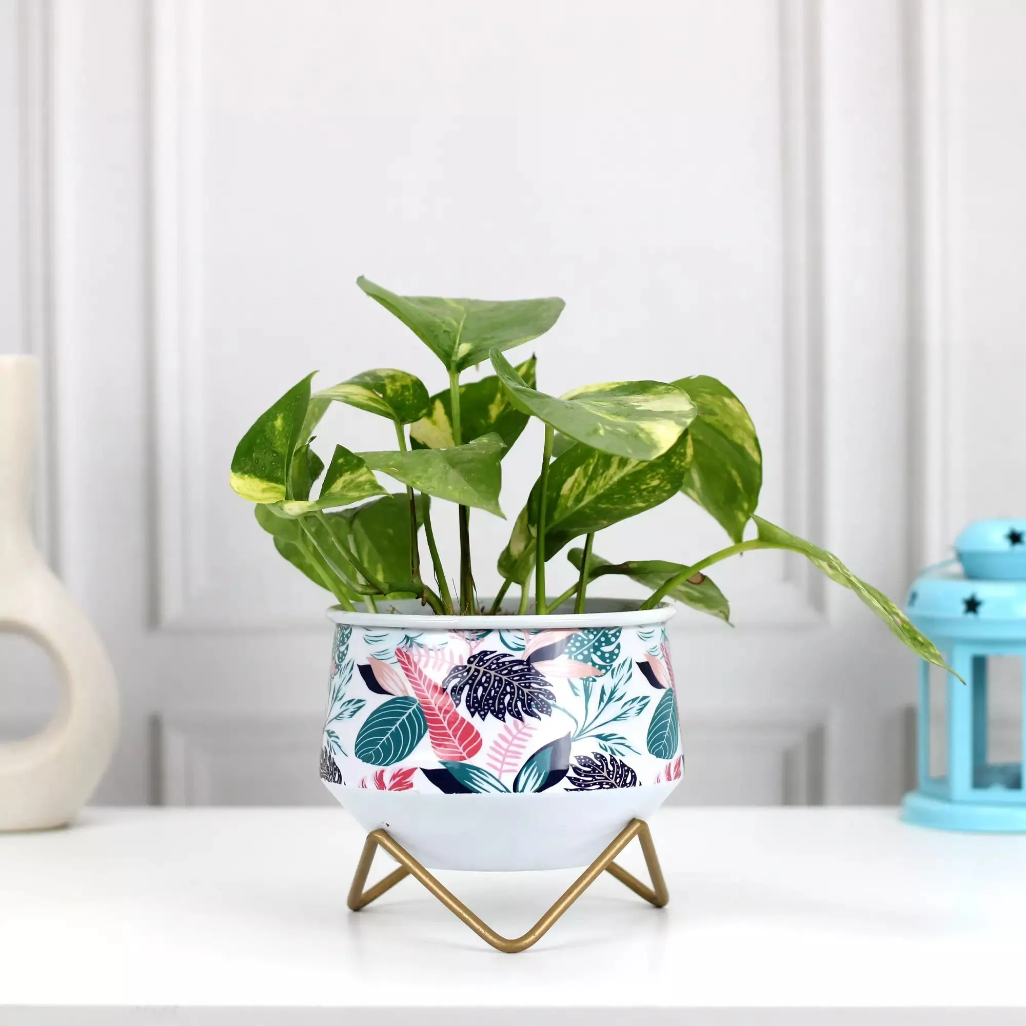 Caramel Mini Metal Planter