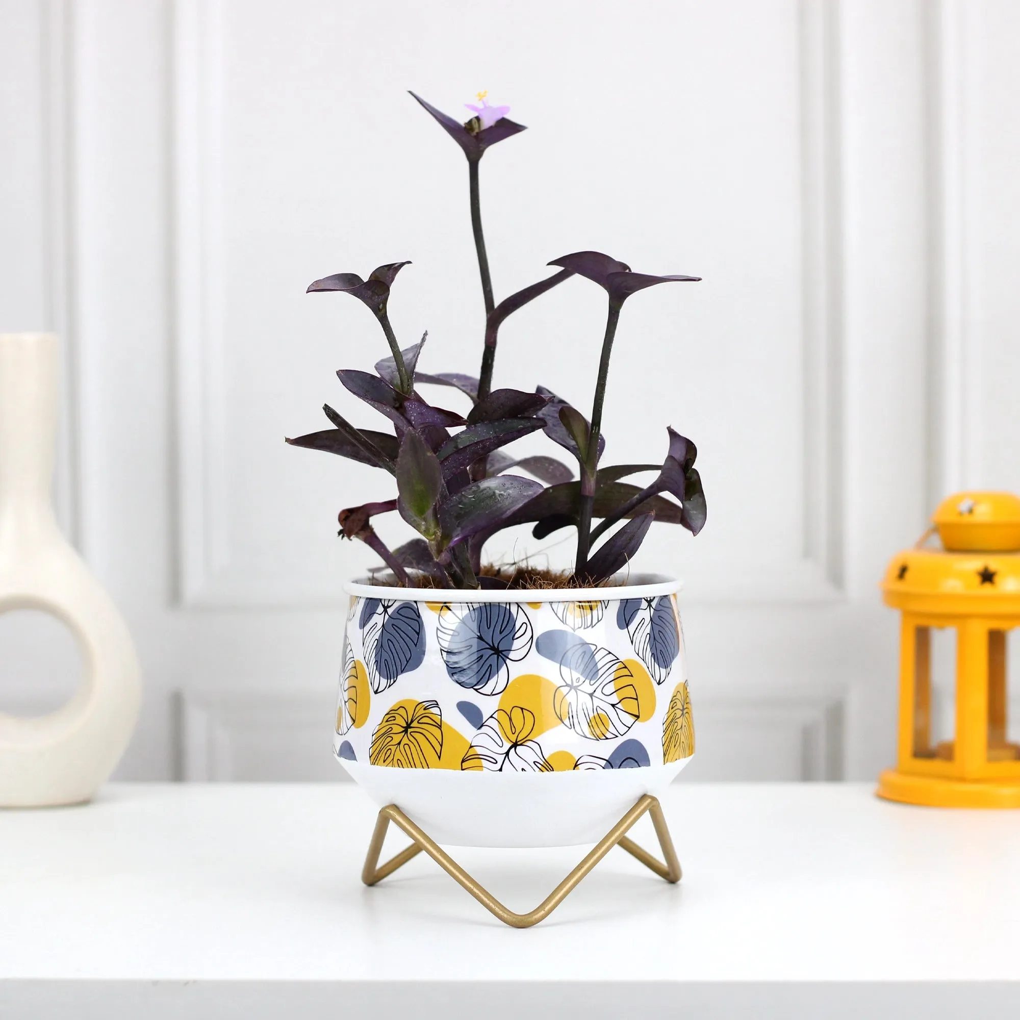 Caramel Mini Metal Planter