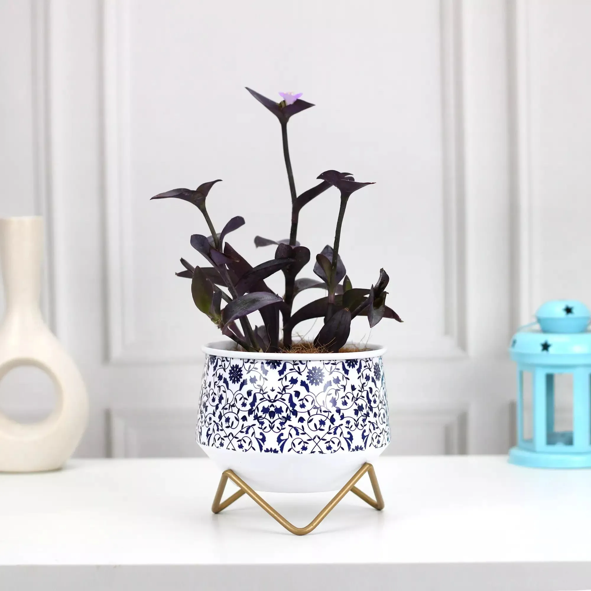 Caramel Mini Metal Planter