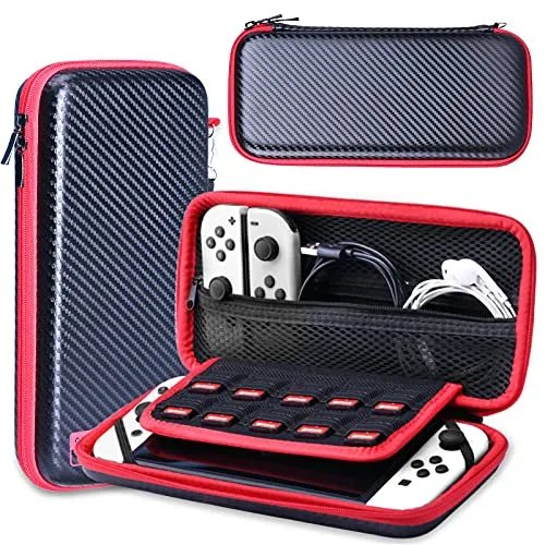 Case for Nintendo Switch & OLED Model Protective Hard Portable Travel Carry Case Shell Pouch for Nintendo Switch Console