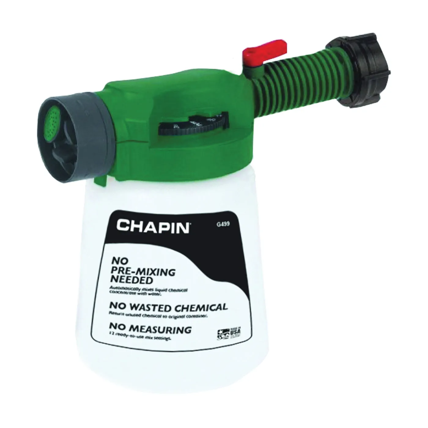 CHAPIN G499 Hose End Sprayer, 32 oz Cup, Poly