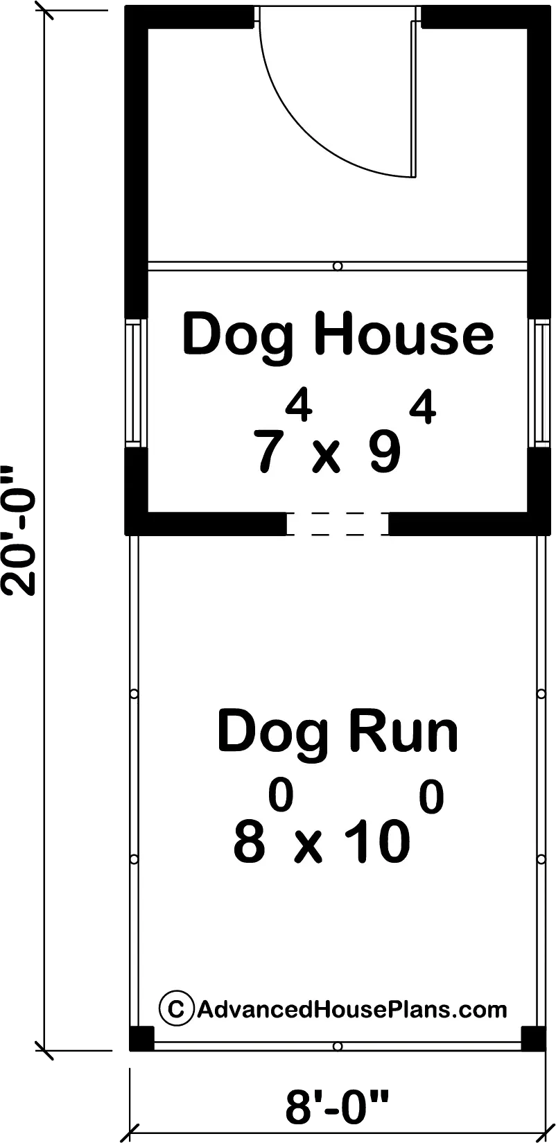 Charming Canine Cottage: Compact Dog House Plan for Comfort