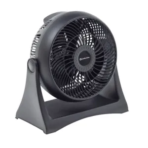 Comfort Zone 8" 3-Speed Wall-Mountable 8-High-Velocity Table Fan In Black (8", Black)