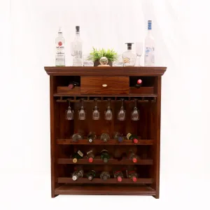 Compact Wooden Bar Cabinet