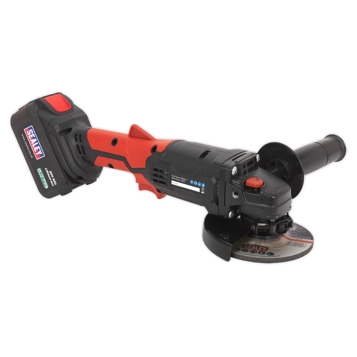 Cordless Angle Grinder ¯115mm 20V Lithium-ion 1hr Charge