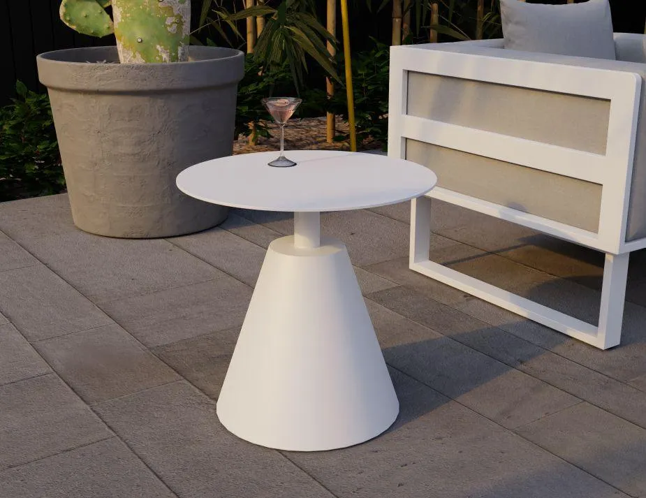 Corvo Outdoor Side Table - White