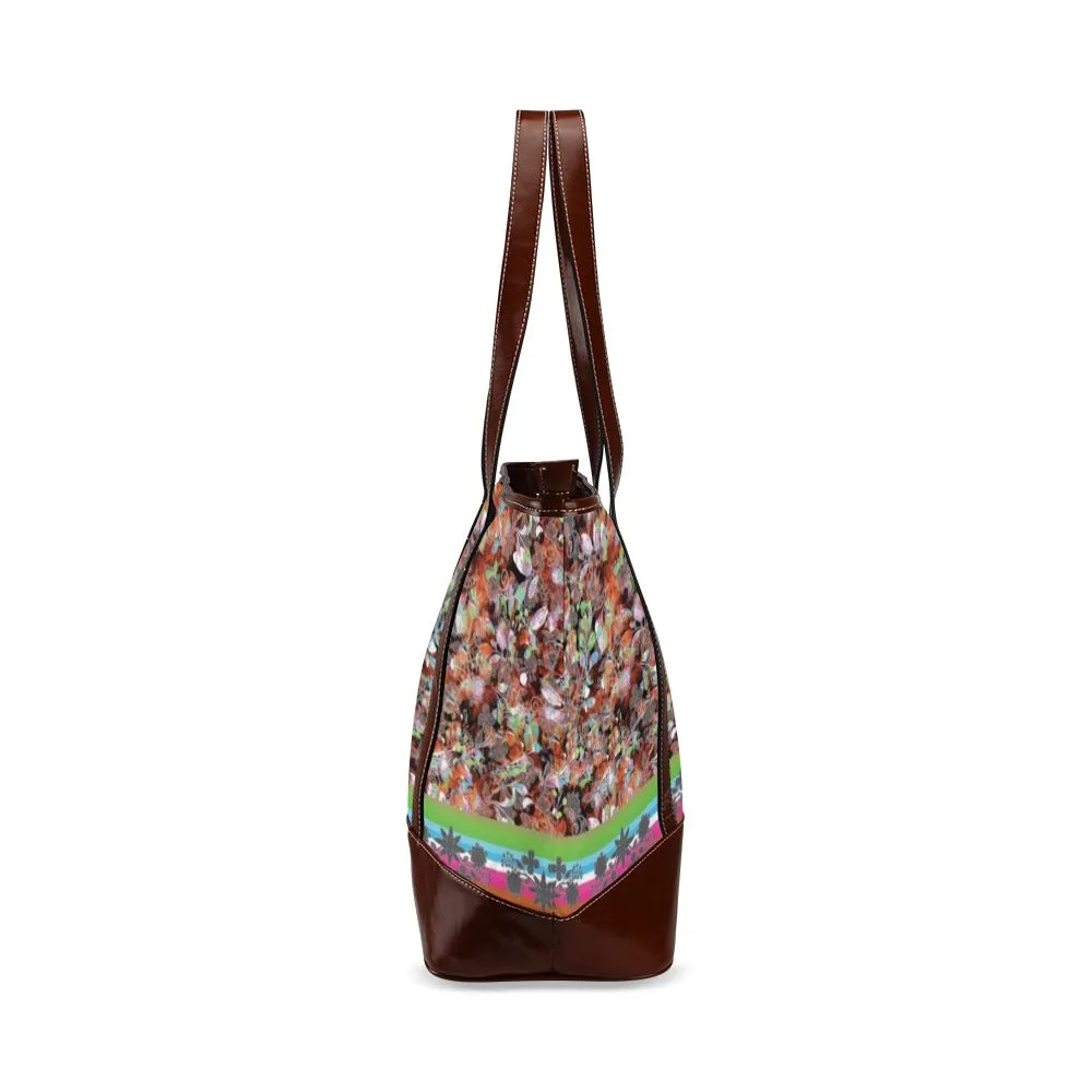 Culture in Nature Orange Tote Handbag