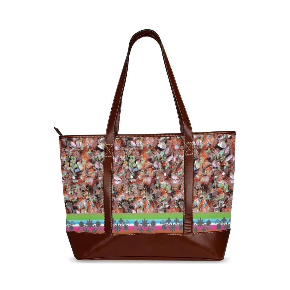 Culture in Nature Orange Tote Handbag