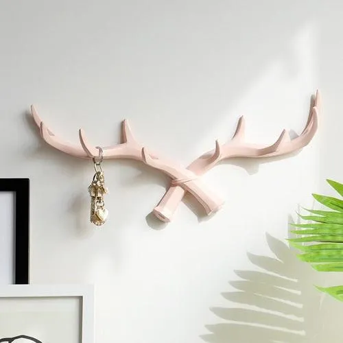 Deer Horn Nordic Hook Hanger Wall For Keys Holder Home Wall Hanger