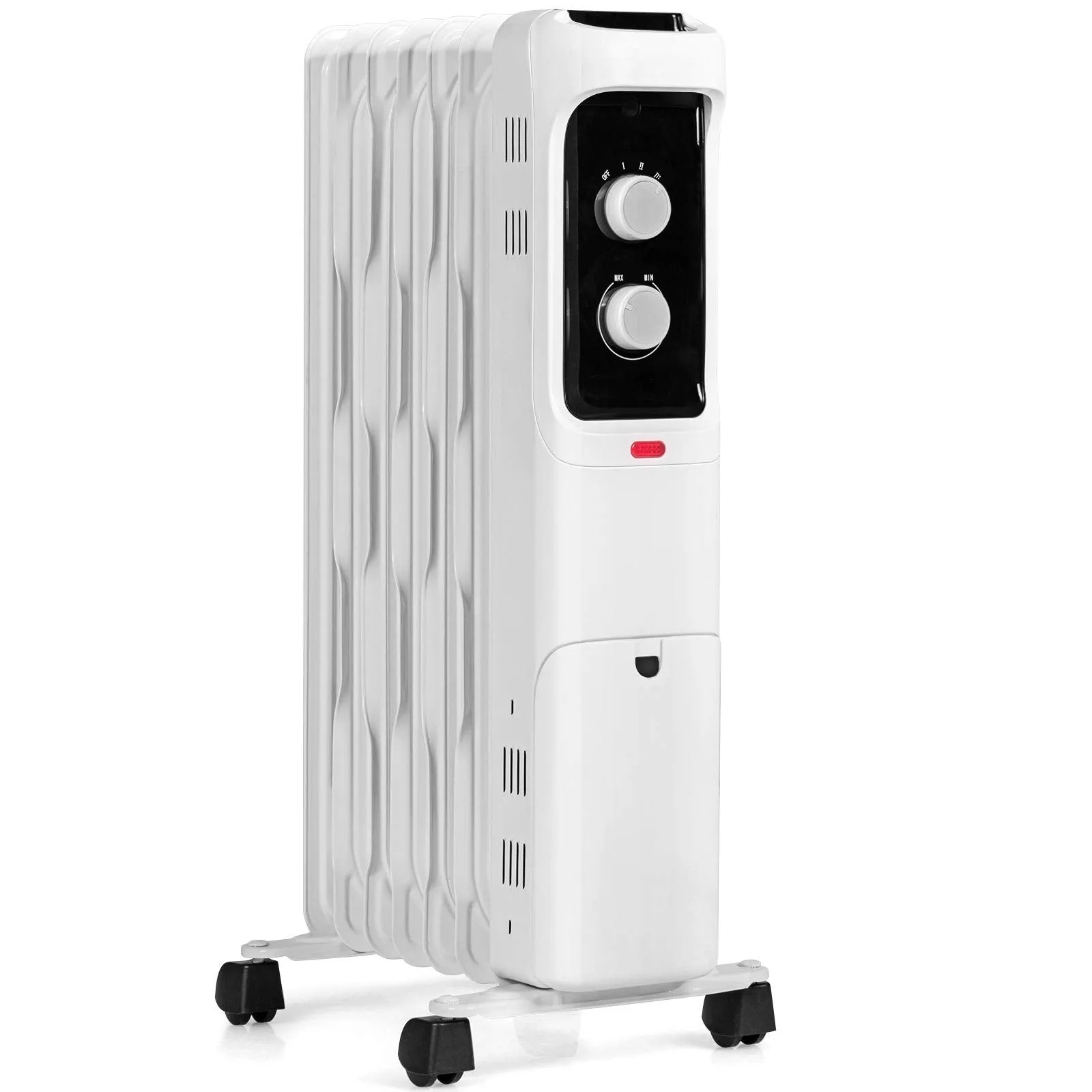 Electric 1500W Oil Filled Radiator Heater, Space Heater Radiator with 3 Heat Settings