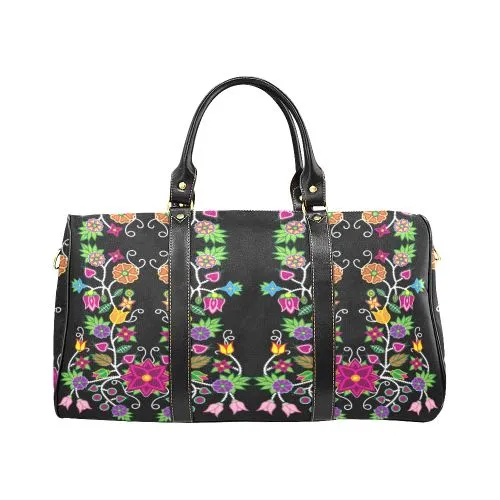 Floral Beadwork Waterproof Travel Bag