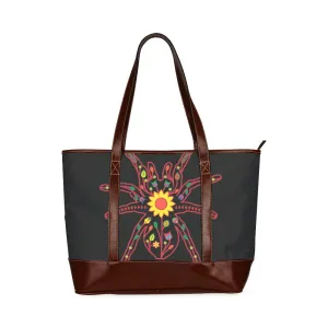 Floral Spider Tote Handbag