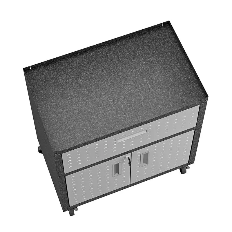 Fortress 31.5" Mobile Garage Cabinet with Drawer and Shelves