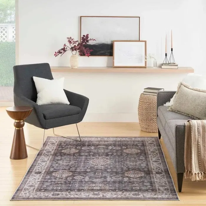 Fulton FUL12 Charcoal Area Rug