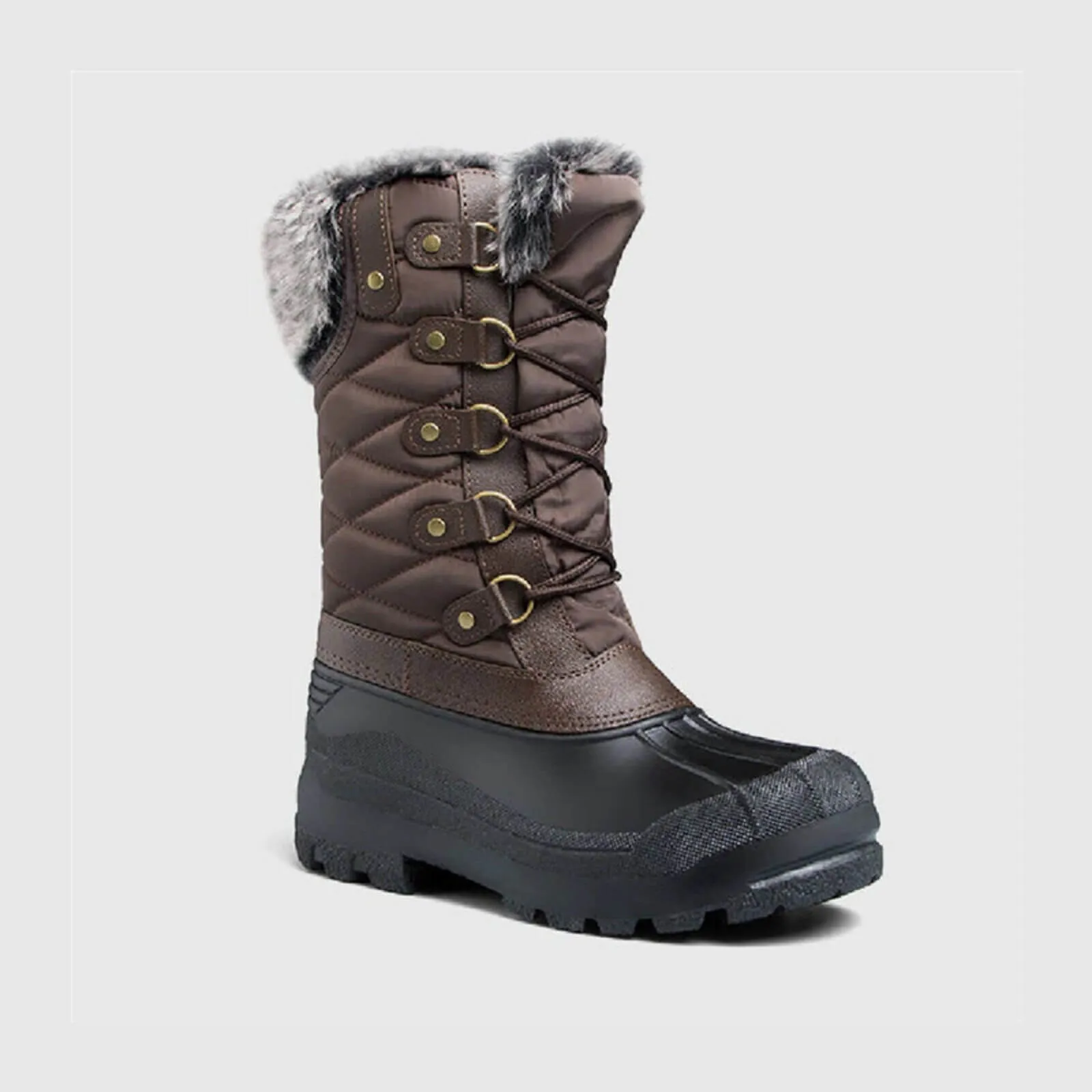 Fur Lined Waterproof Snow Boots