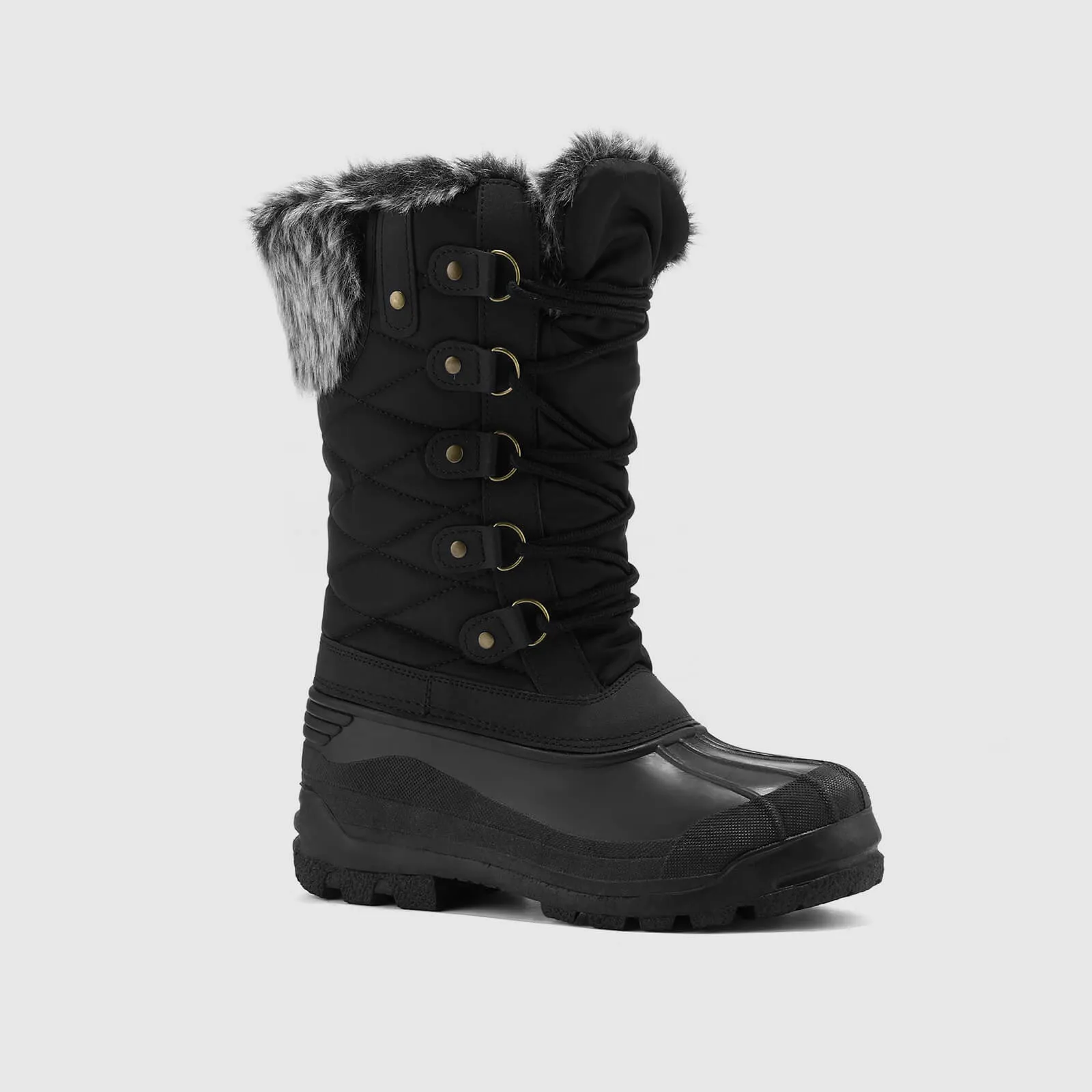 Fur Lined Waterproof Snow Boots