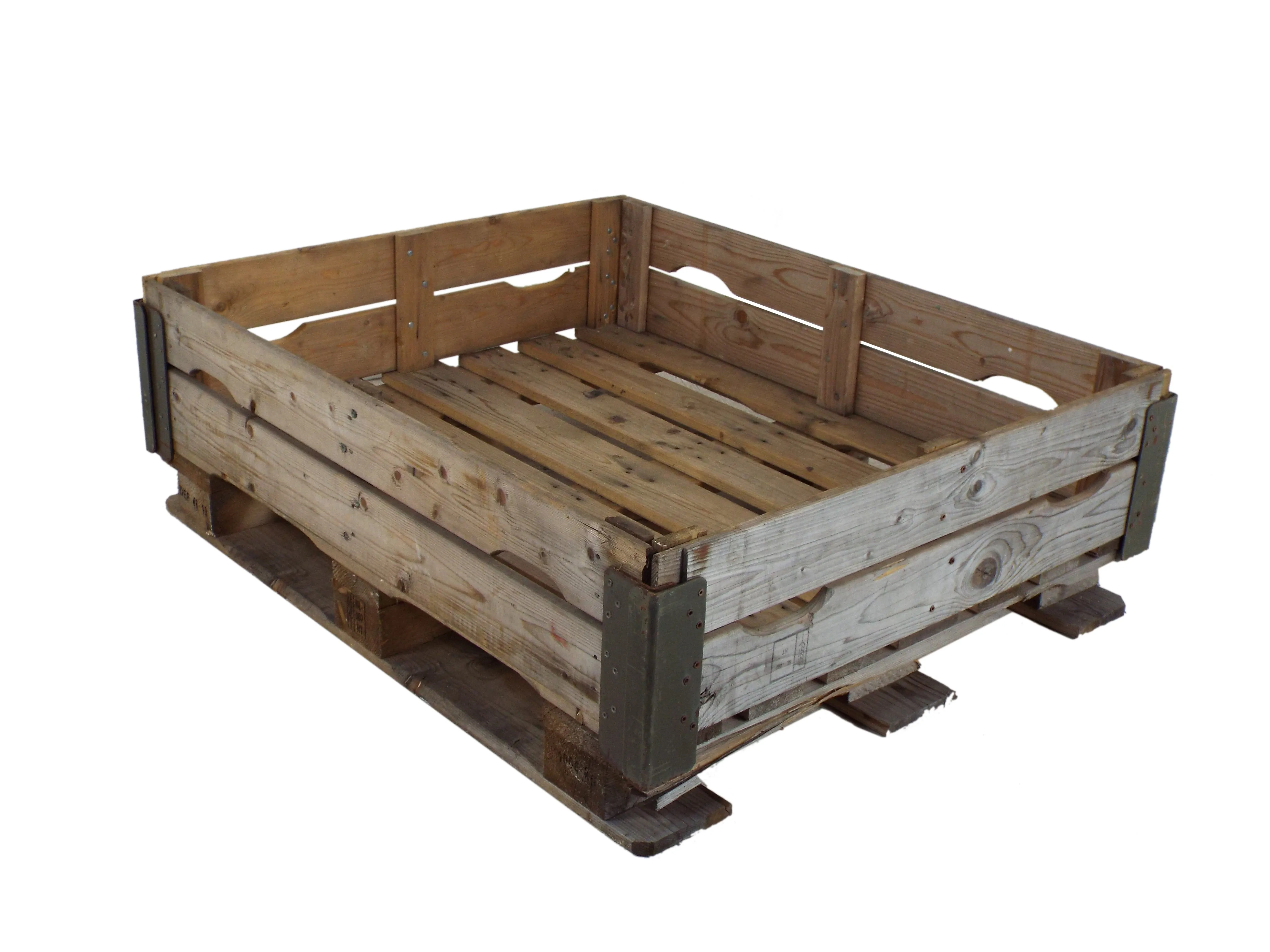 Garden storage box / Compost bin / log store - stackable heavy duty wooden crates