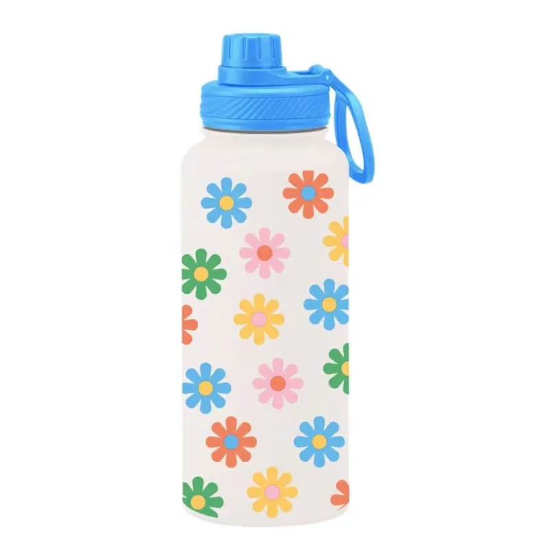 Good Vibes Stainless Steel Water Bottle - Stylish & Leakproof Design