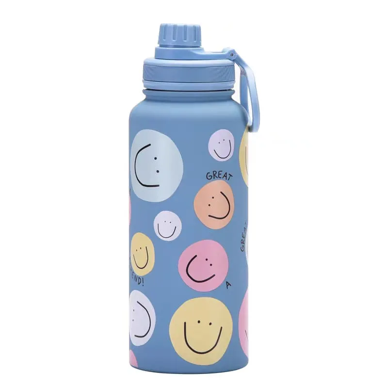 Good Vibes Stainless Steel Water Bottle - Stylish & Leakproof Design