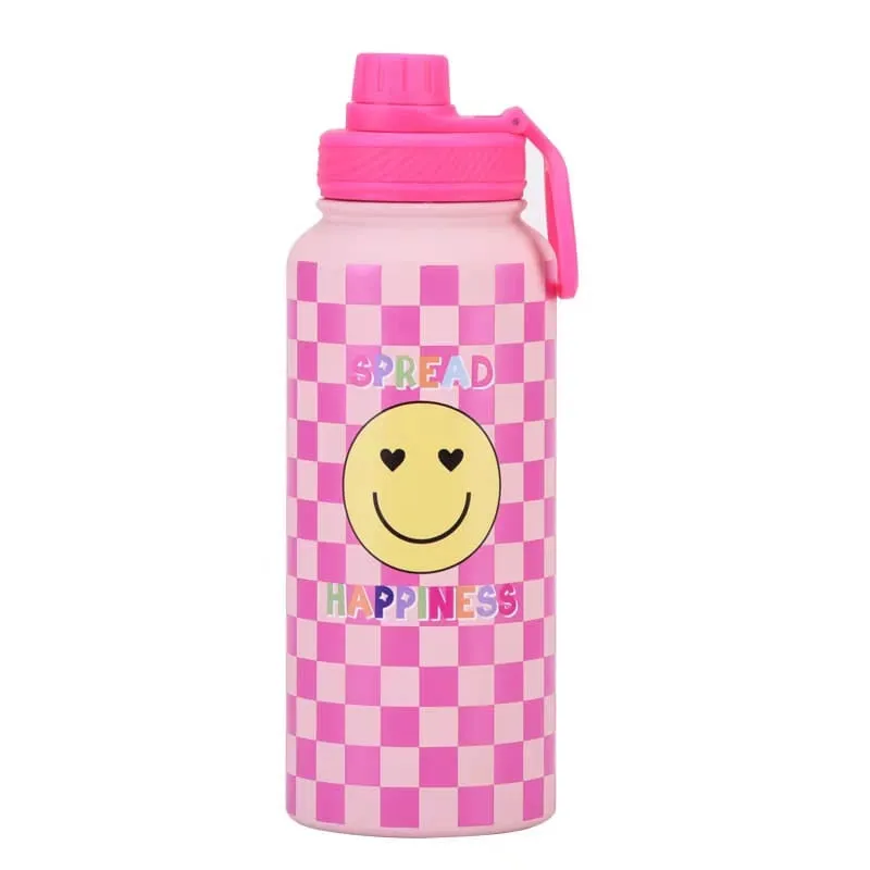 Good Vibes Stainless Steel Water Bottle - Stylish & Leakproof Design