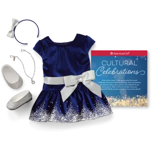 Hanukkah Celebration Outfit for 18-inch Dolls