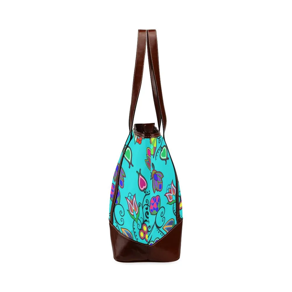 Indigenous Paisley - Sky Tote Handbag