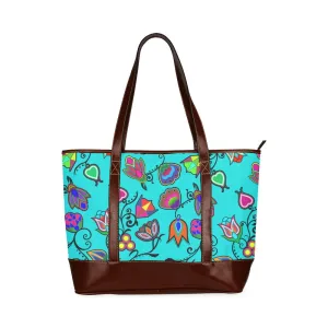 Indigenous Paisley - Sky Tote Handbag