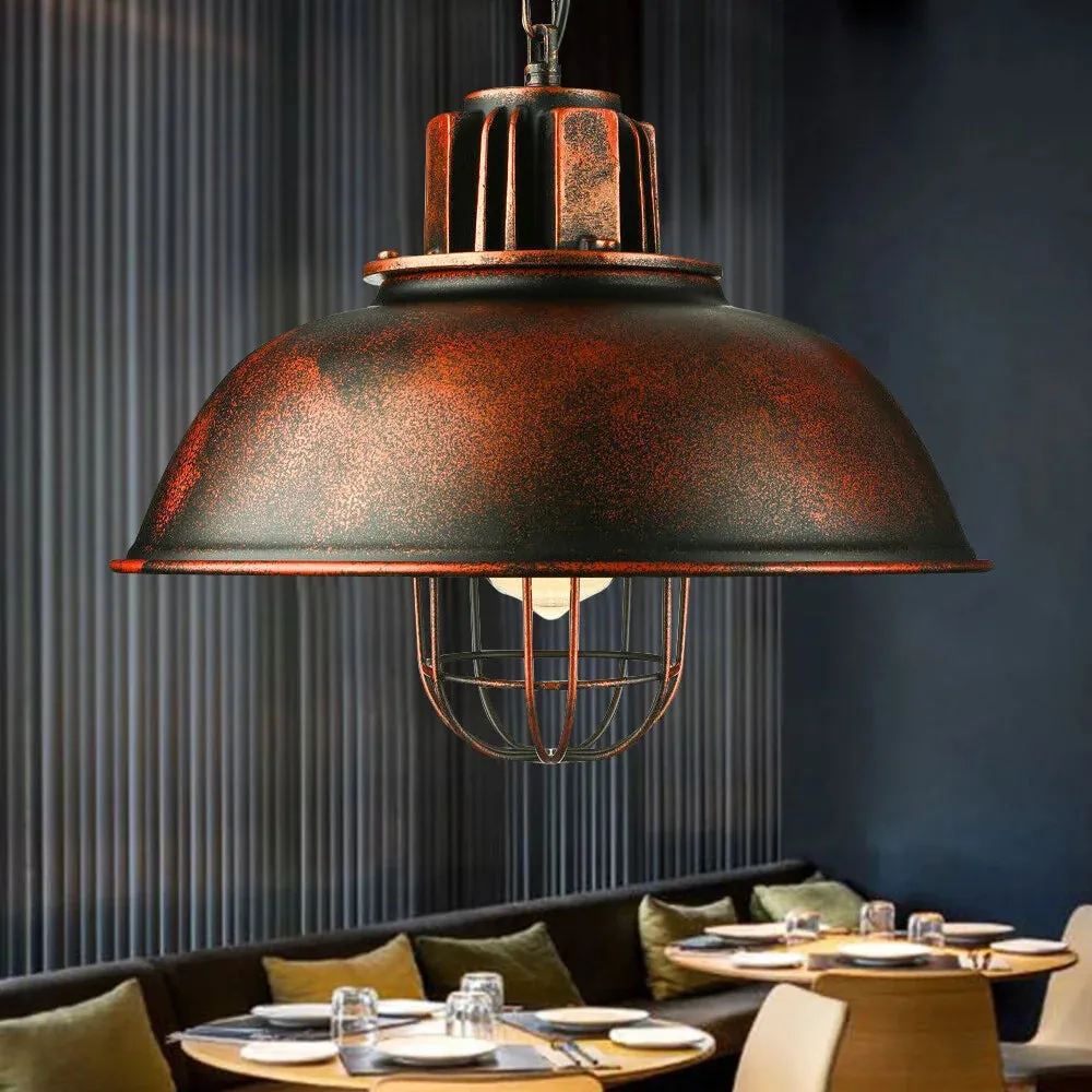 Iron Lamp Shade Retro Chandelier