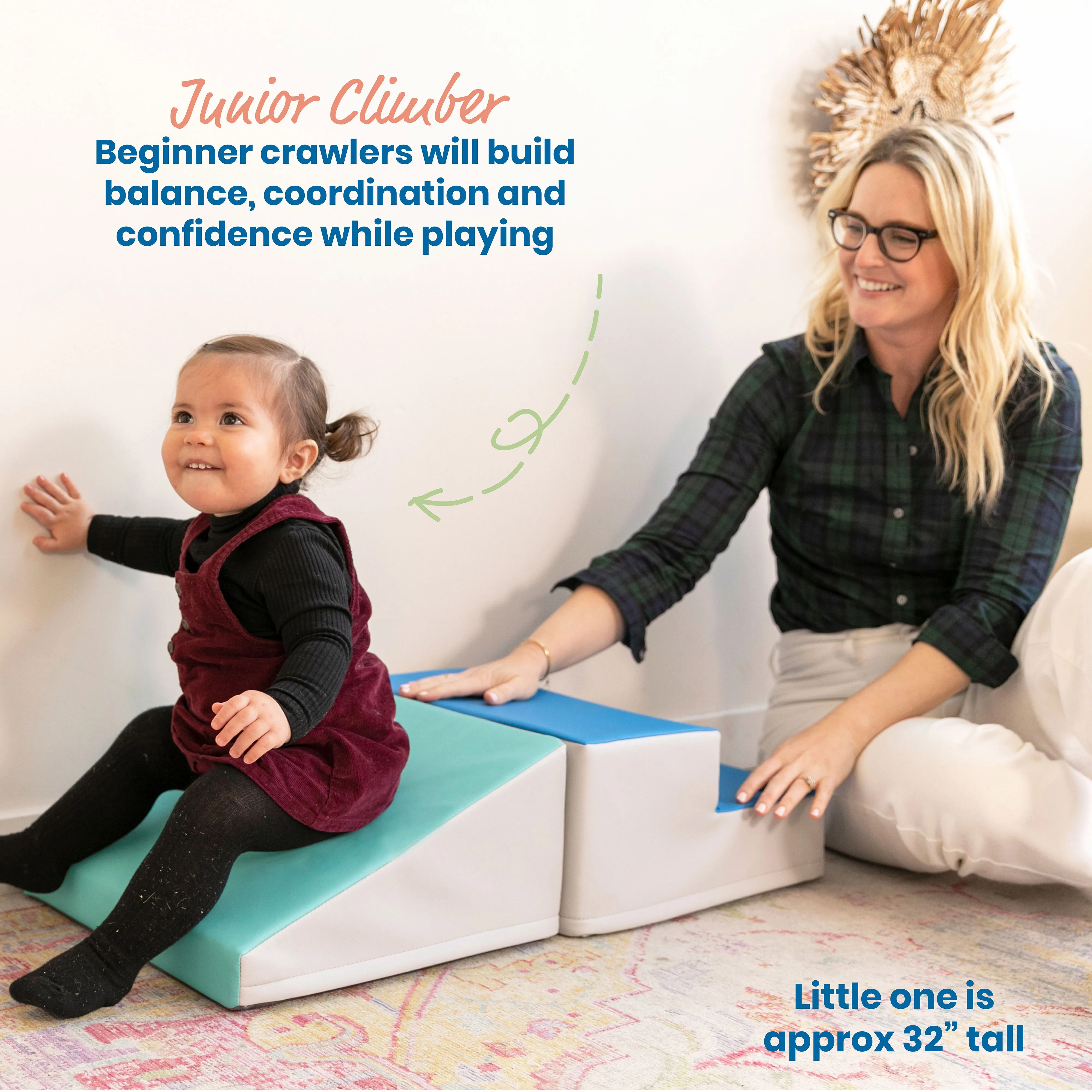 Junior Little Me Climb and Slide Climber, Beginner Playset, 2-Piece