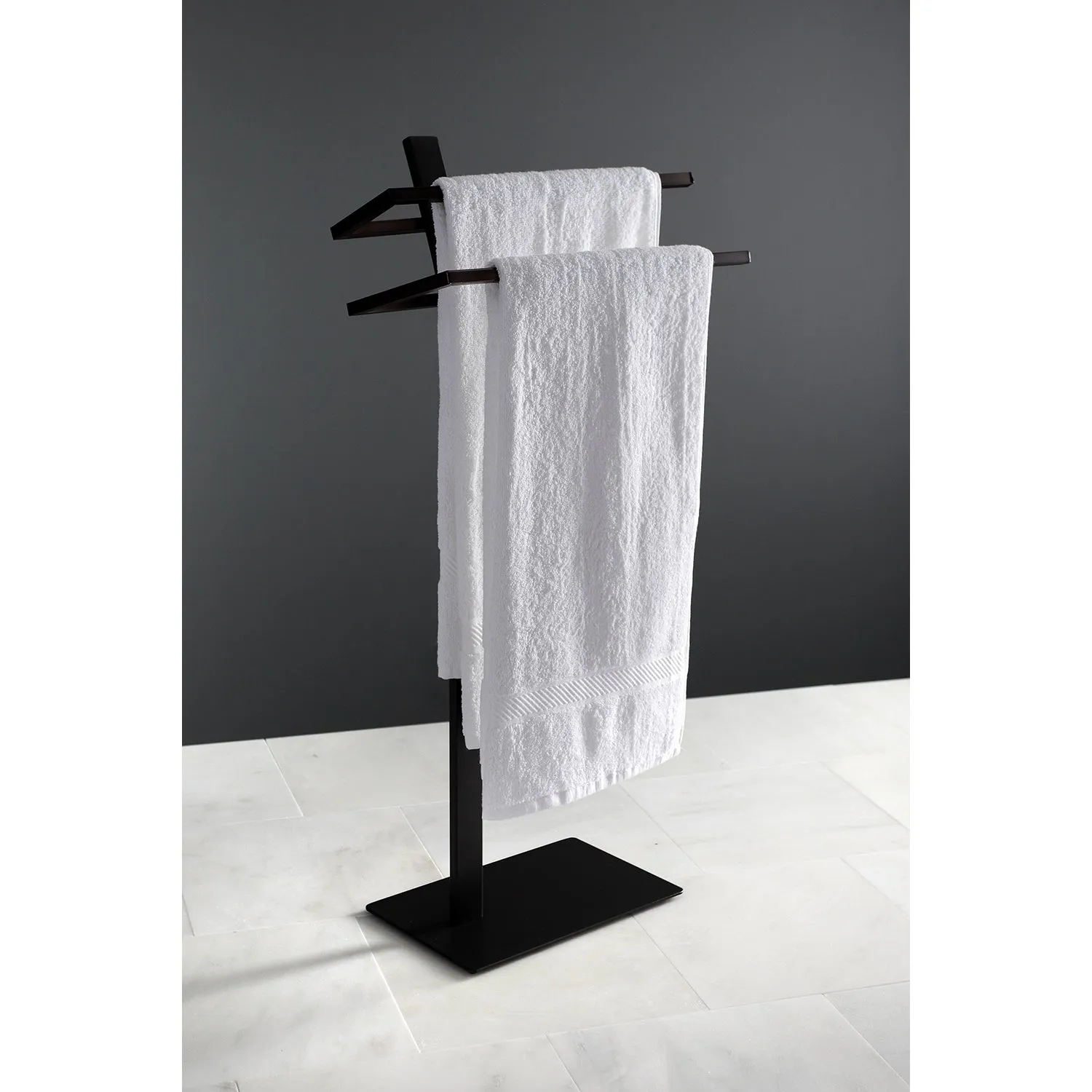 Kingston Brass Edenscape Pedestal Dual Towel Rack