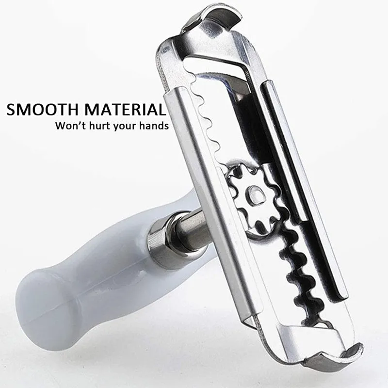 Labor-saving Adjustable Stainless Steel Screw Jar Opener Multifunctional Can Cap Opener