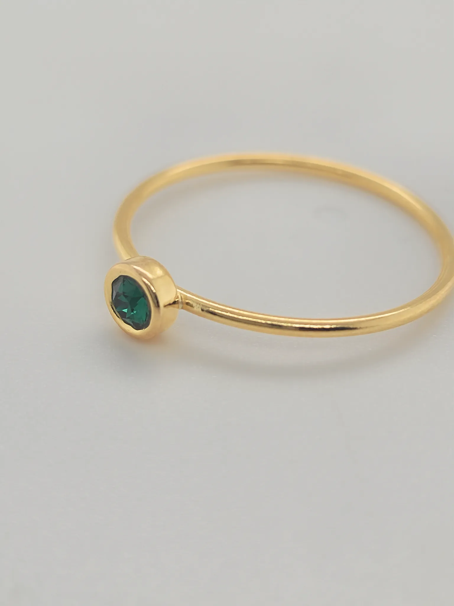 Large May Birthstone Ring