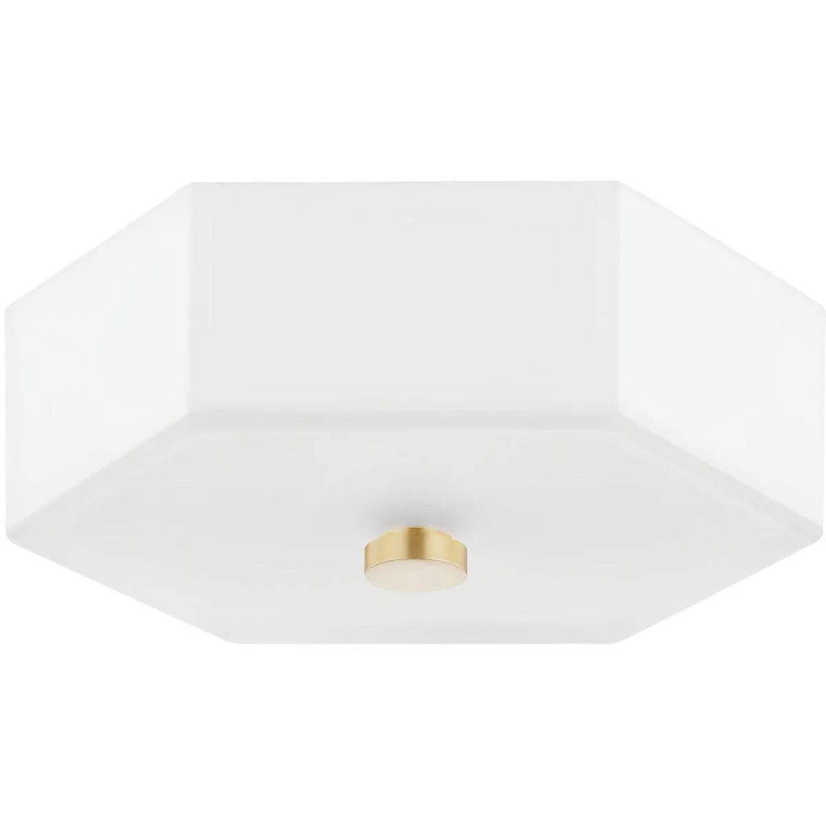 Lizzie 11 in. 2 Lights Flush Mount Light White Finish