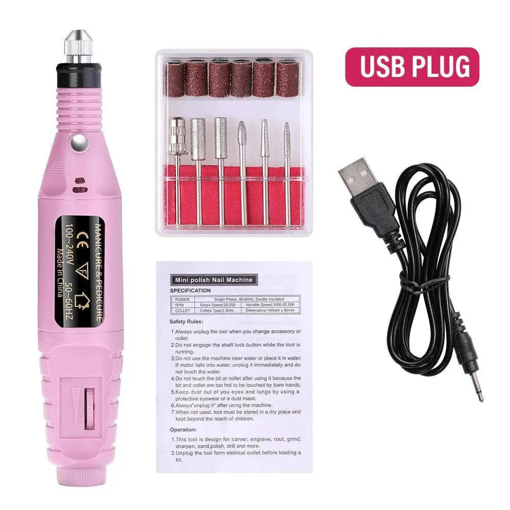 LULAA Electric Nail Drill Set: Professional-Grade Care at Your Fingertips