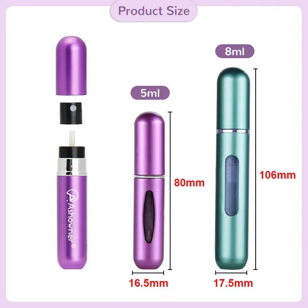 Mini Aluminum Atomizer Perfume Spray: Portable, Eco-Friendly, Durable Fragrance Container